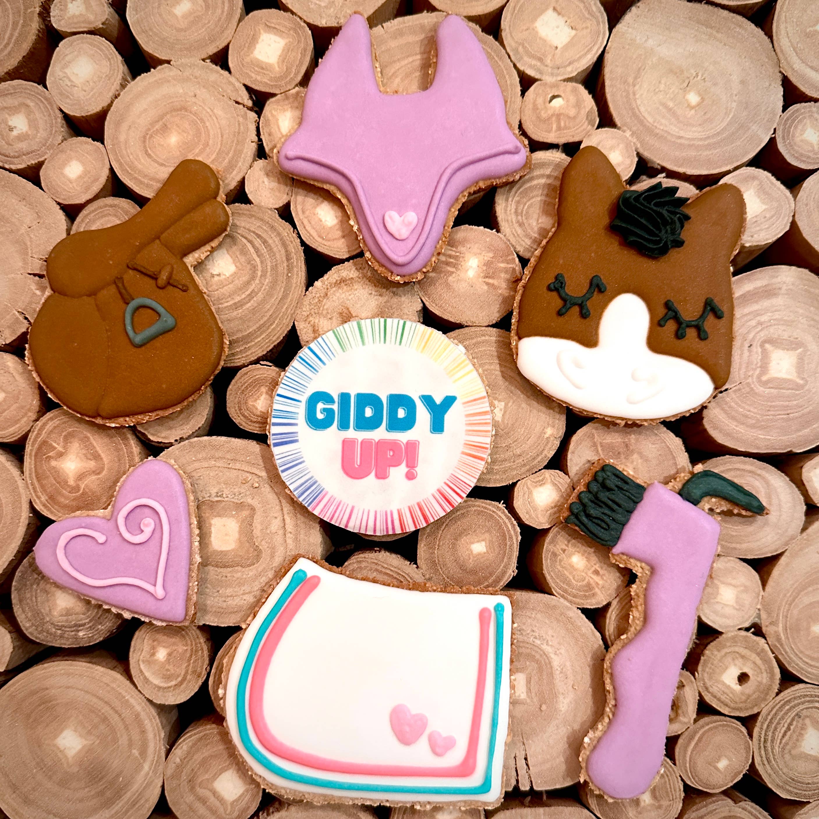 The Blissful Equestrian - Wholesale Horseback Riding Gear - Pony Pals Set Horse Cookie 6 pack2