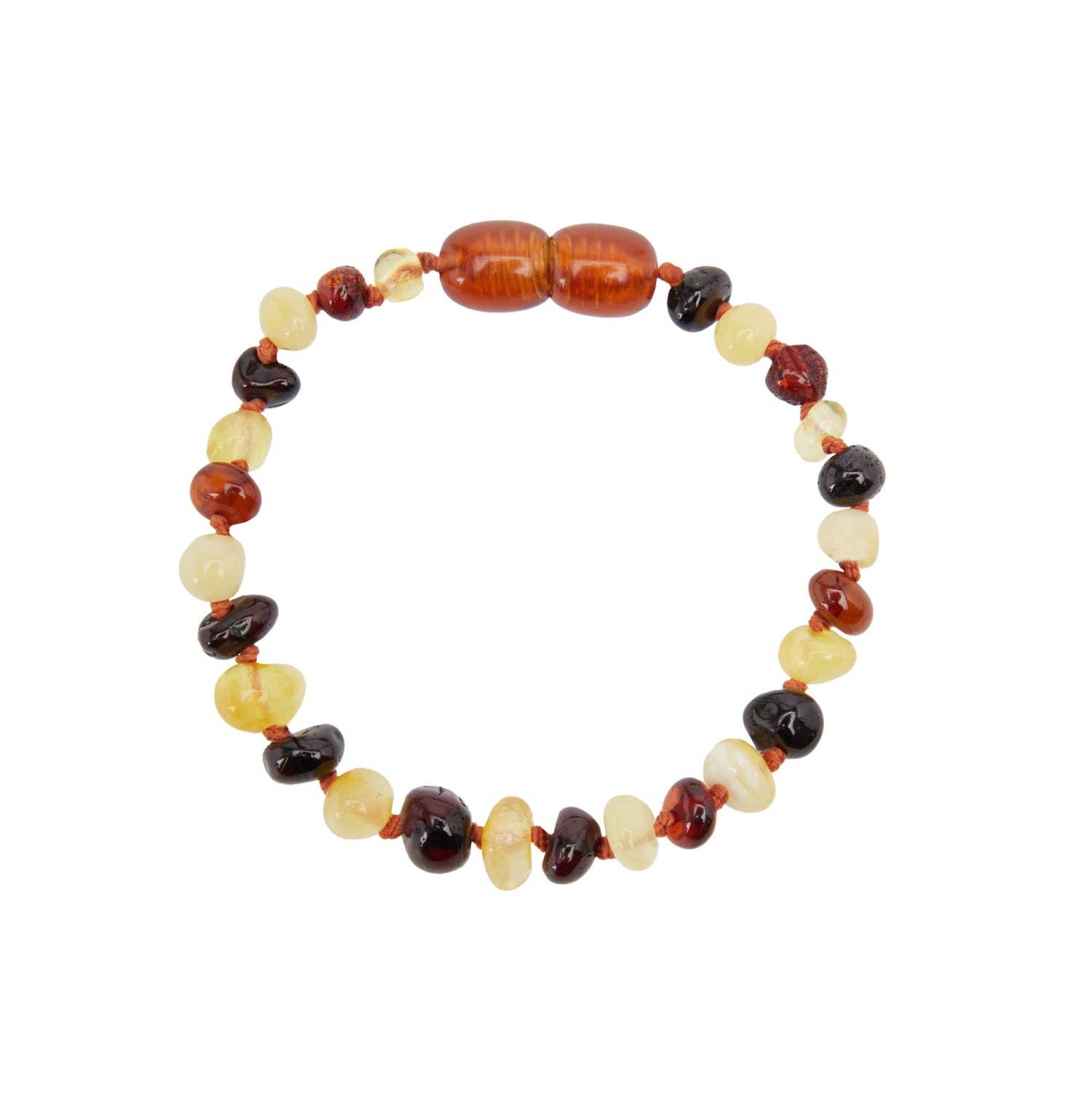 KARMA YOGA SHOP - Venta al por mayor Pulsera de cuentas - Niños - Pulsera de ámbar de 4 colores «Earth Forces» para bebé1