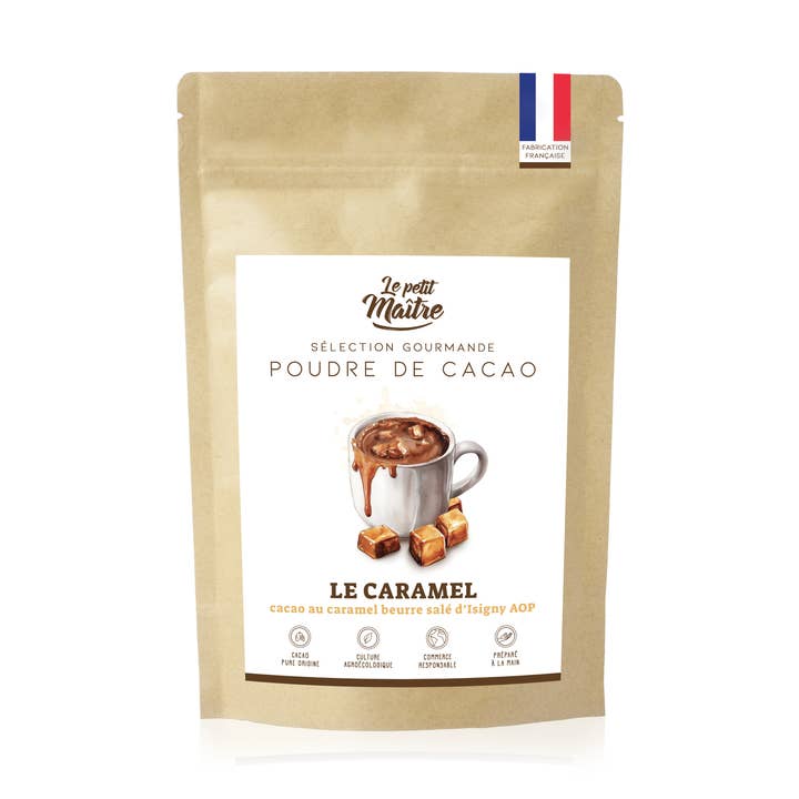 Cocoa powder and Isigny salted butter caramel for wholesale by Le petit maître