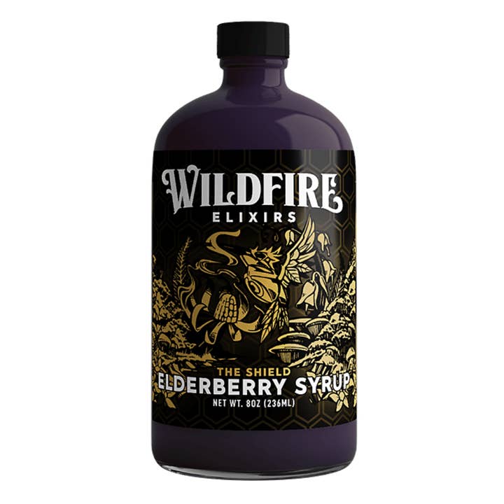 Elderberry Syrup - The Shield 8oz for wholesale by Wildfire Elixirs