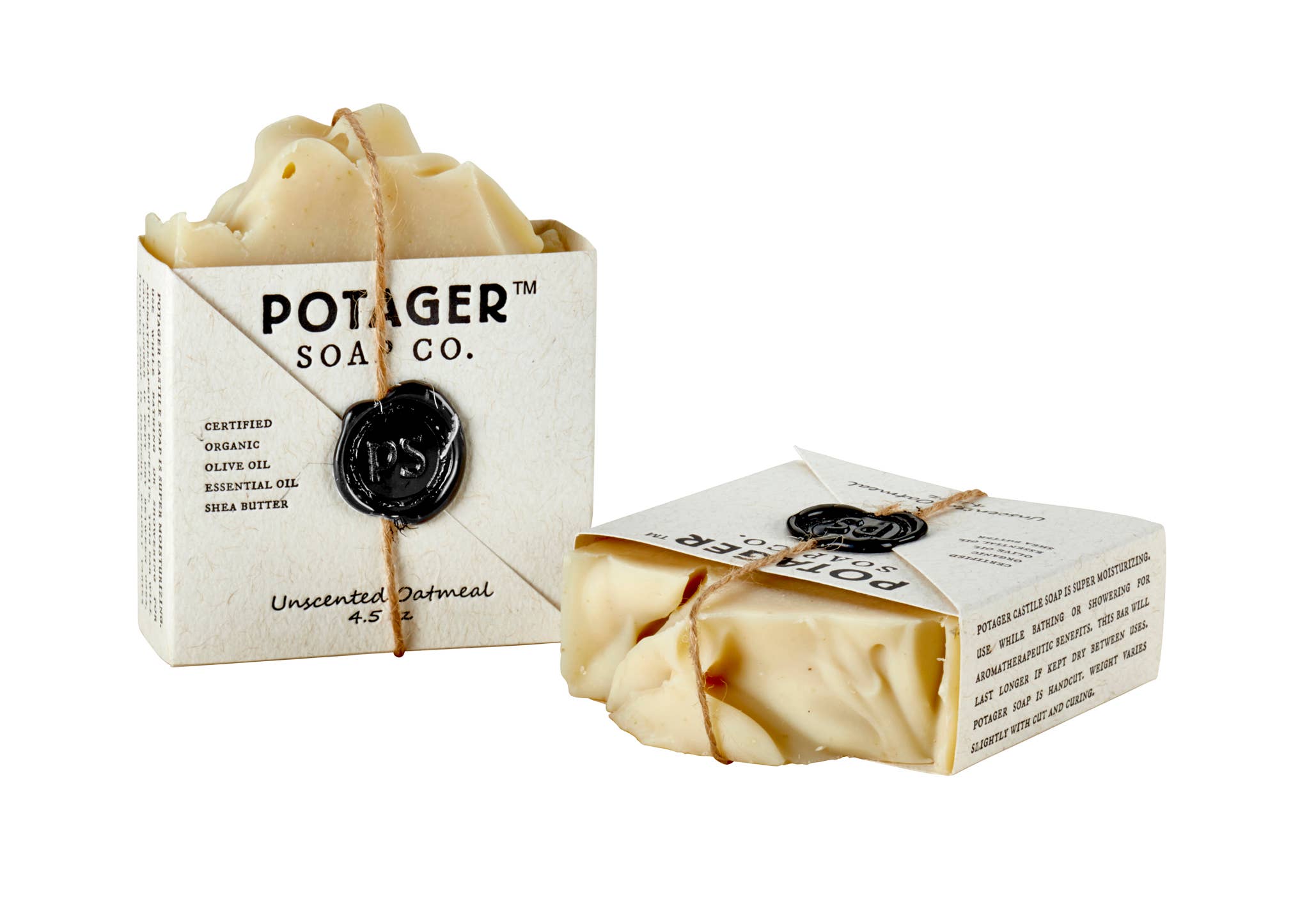 Potager Soap Company - Vente Pains de savon - Savon en barre artisanal à l'avoine non parfumé | Savon biologique6