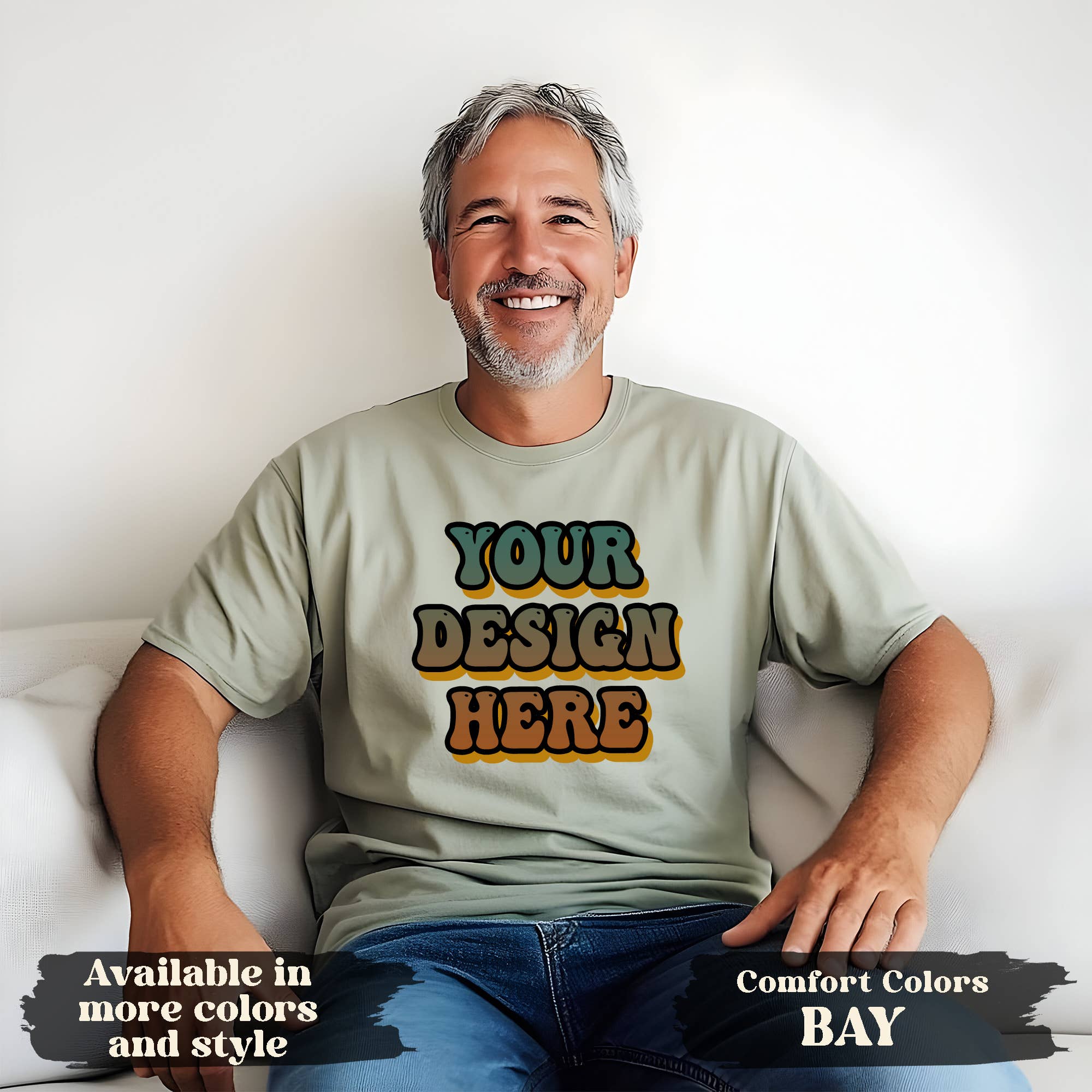 Black Sheep Lab - Vente T-shirt sérigraphié – unisexe - T-shirt Comfort Colors personnalisé Imprimez votre logo, graphiques, texte7