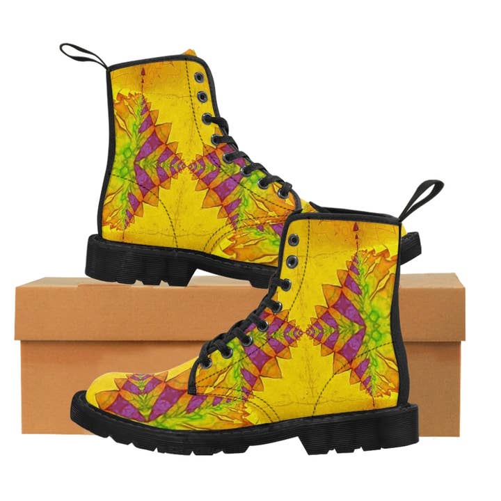 Yella 1 Martin Damen-Stiefel für den Großhandel von SkyeCreative Art