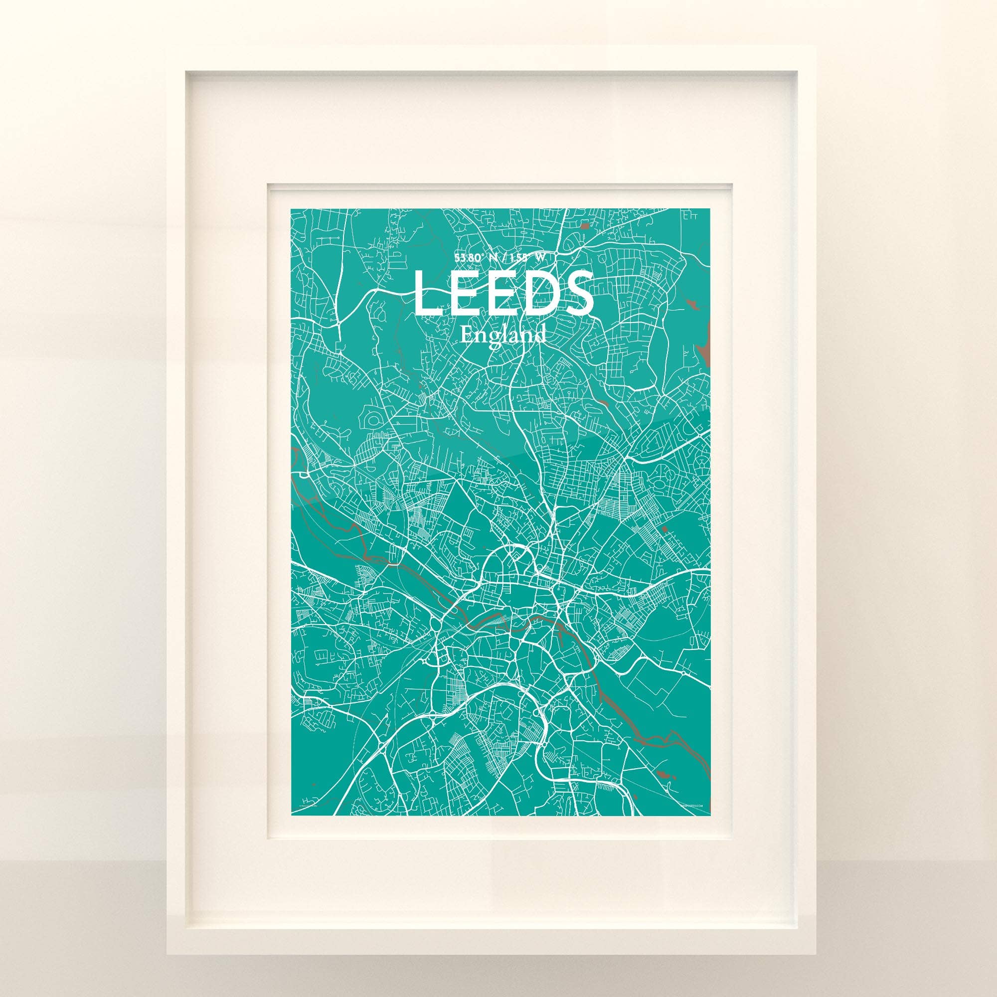 OurPoster.com – wholesale Poster – Leeds karta affisch65