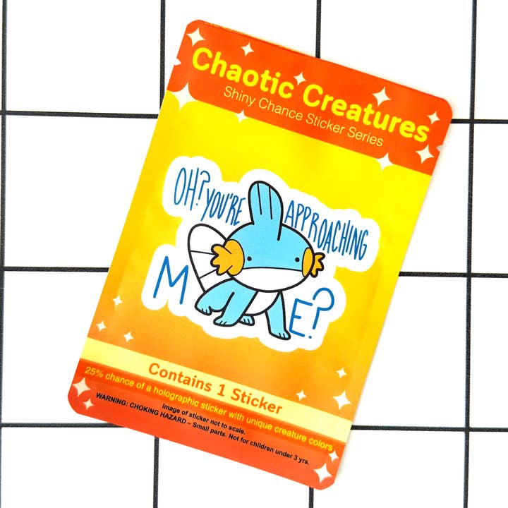 Pesce di Fango di Tipo Acqua | Adesivo Possibilità di Brillantezza Creature Caotiche per la vendita all'ingrosso da parte di Mintimeli