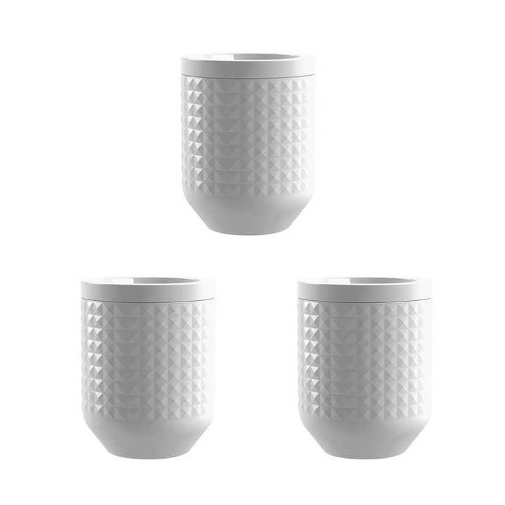 Abode Homewares by TarHong - Wholesale Canister - Diamond Countertop Canister Ceramic 50% off2