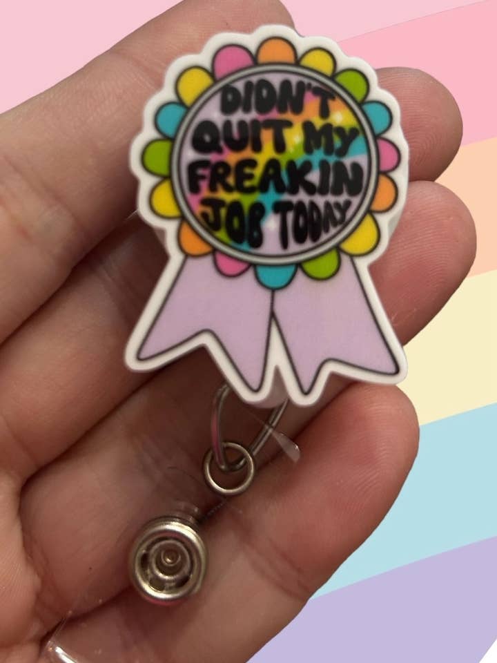 Slutade inte mitt freakinjobb idag - märkeshjulhållare för wholesale av Fuzzy Edges Crafts LLC