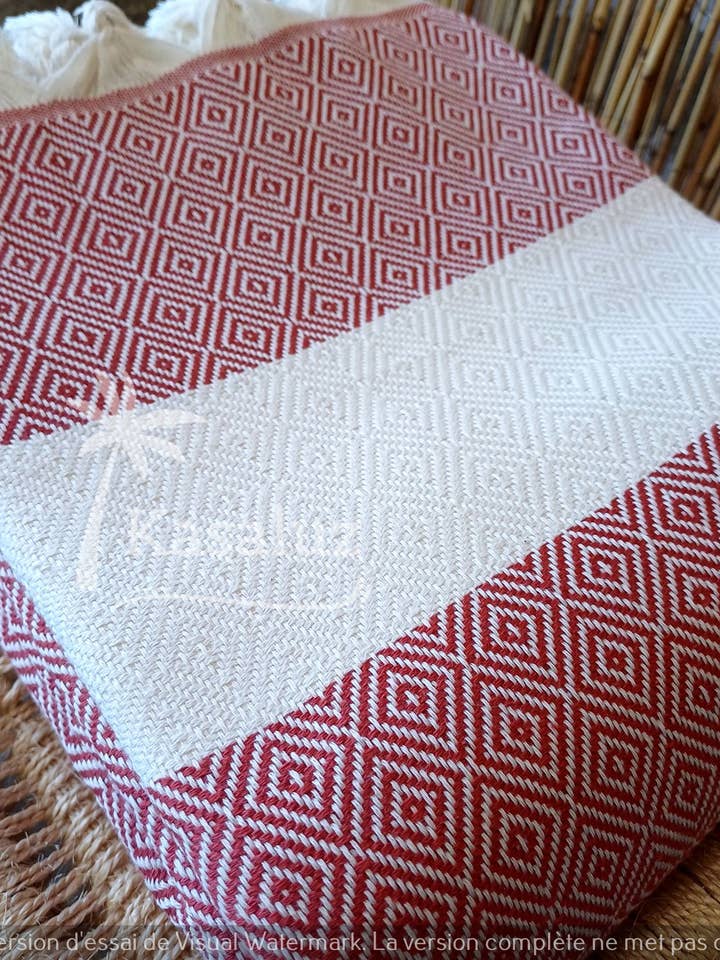 Bedspread, Alhambra Terracotta Sofa 100% cotton for wholesale by KASALUZ