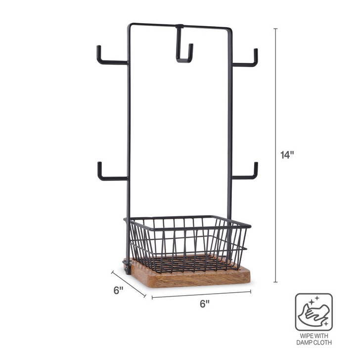 BLACK Mikasa Grmt Bscs Stella Mug Tree W Bskt Kd Brown Bx Pkg for wholesale on Faire3