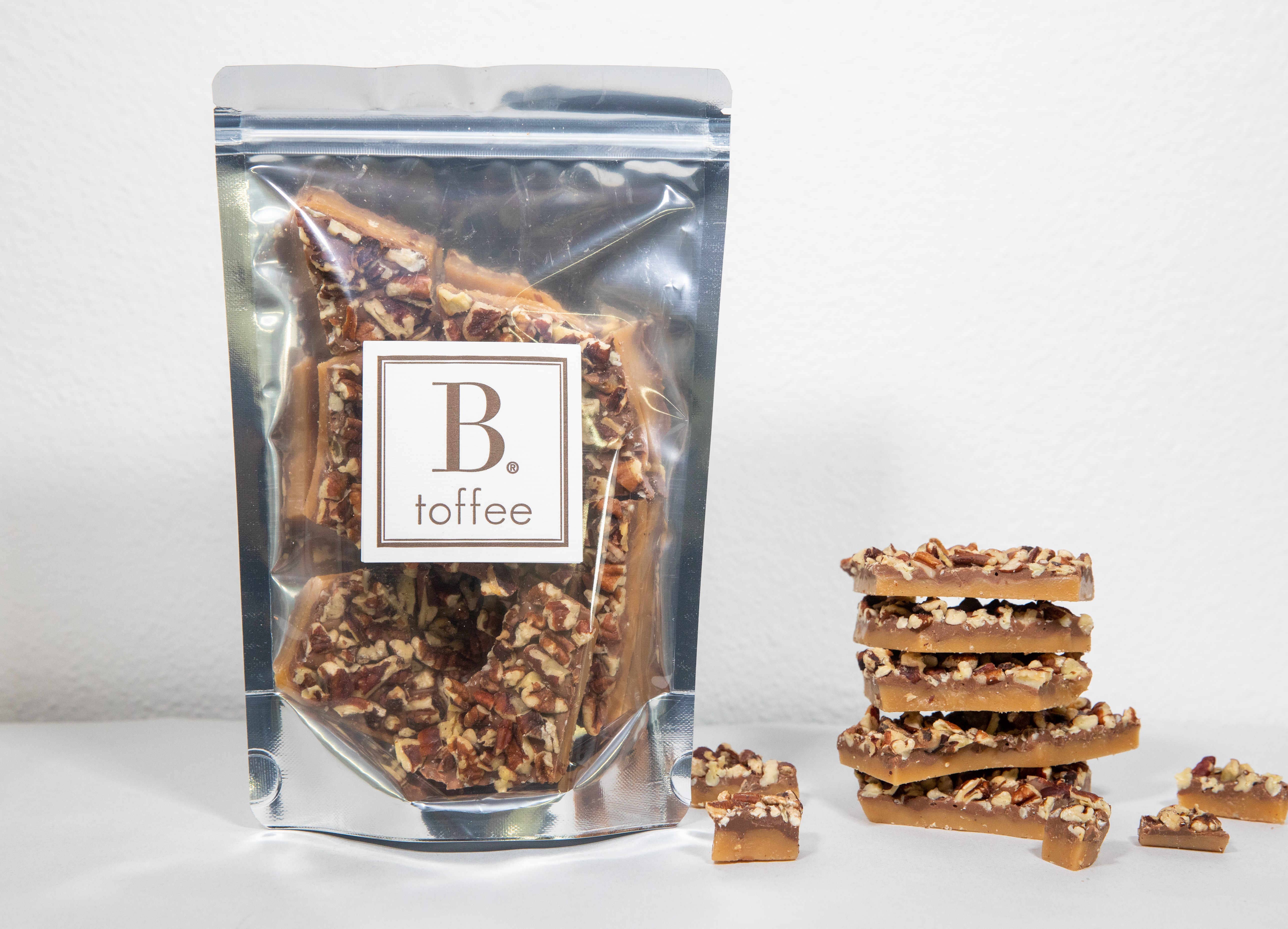B. Toffee & Treats - Wholesale Toffee - B. Toffee 8oz Grab N Go Bags0