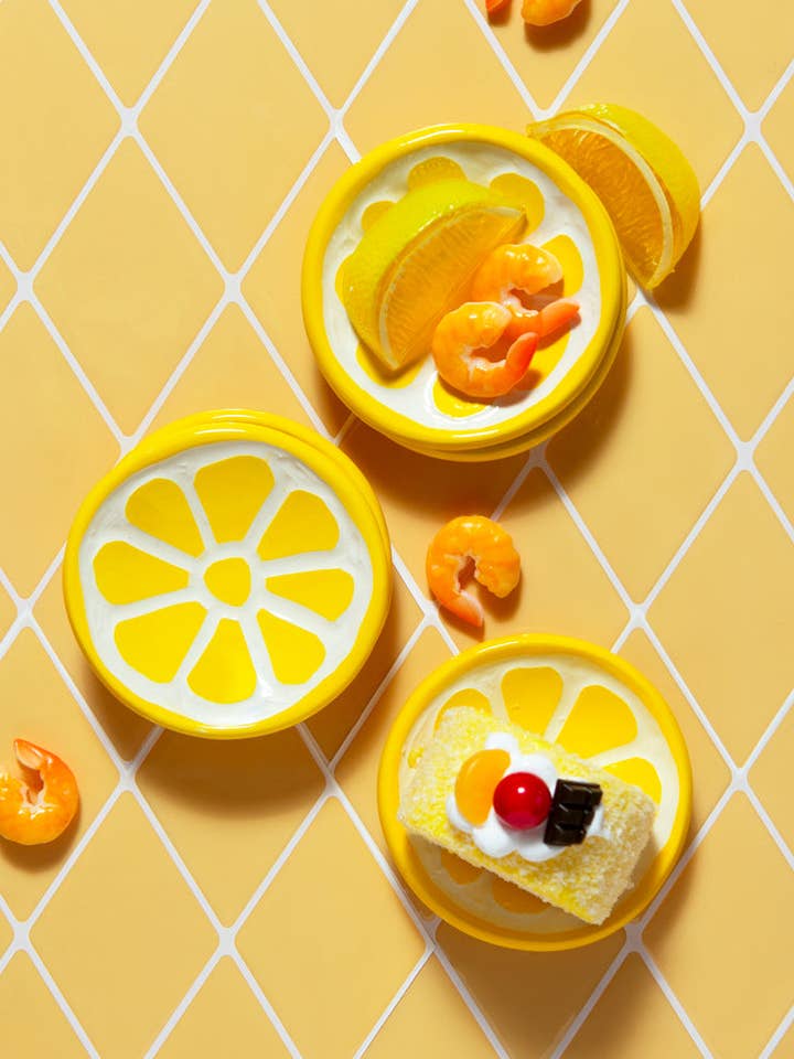 Plato de limón para venta al por mayor de SMO Ceramics & Stuff