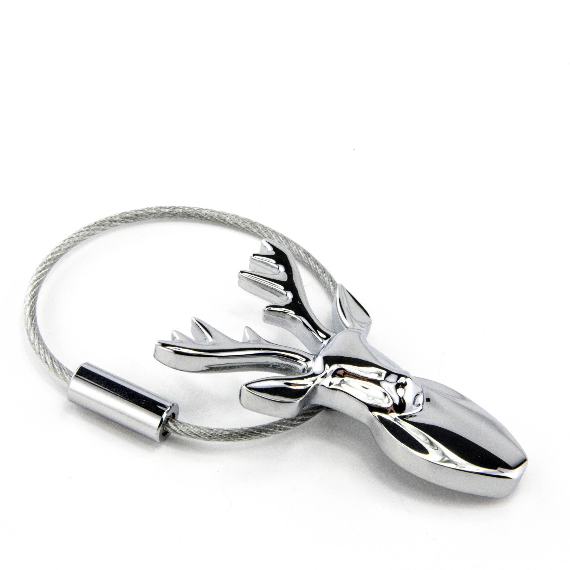 Troika, Duke Baron & Paperthinks by Brand Node, Inc. - Wholesale Keychain - Unisex - Toika Platzhirz Deer Head Key Chain  with Nail Friendly Loop1