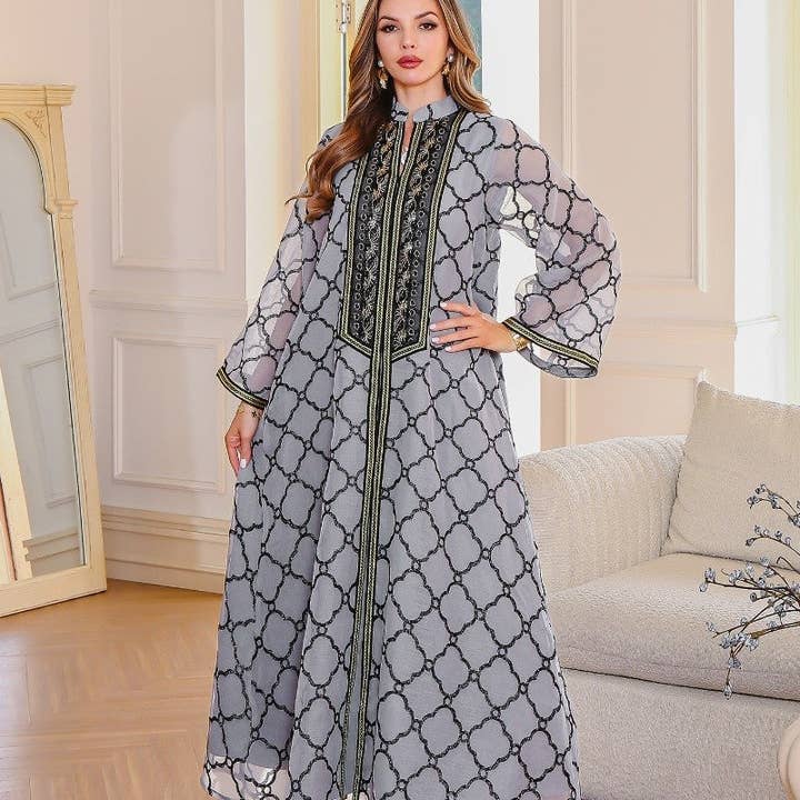Embroidered Muslim Abaya Robe and other Purchase Wholesale pitaya. Free Returns & Net 60 Terms on Faire trending on Faire.