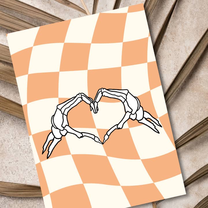 Skelettherz | Halloween-Karte für den Großhandel von JoeyPrints