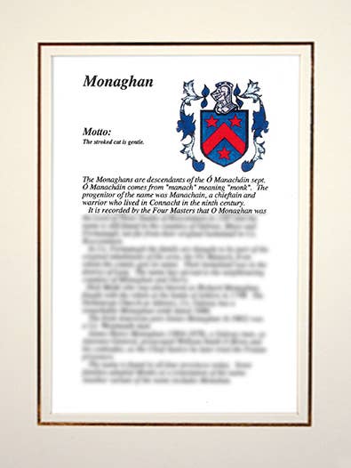 Monaghan för wholesale av Family Histories