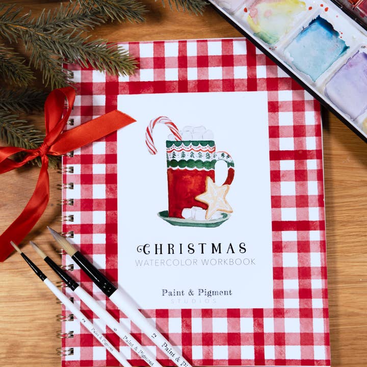 Paint & Pigment Studios - Wholesale Sketchbook/Sketchpad - Christmas Watercolor Workbook0