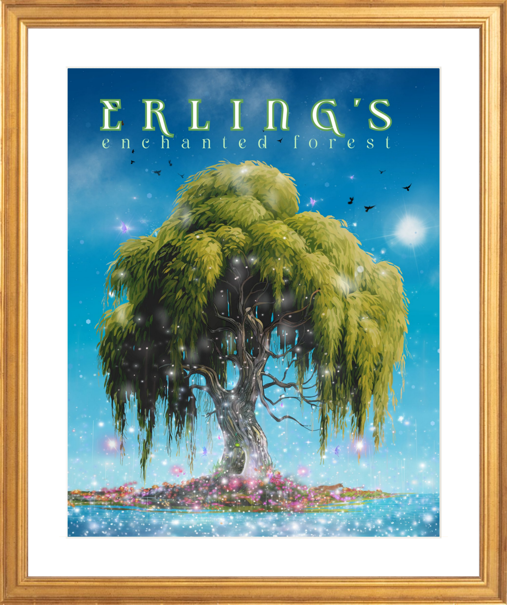 Erling's Enchanted Forest - Wholesale Wall Decor - Kids & Baby - Erling's Enchanted Forest - SPRING Framed Print5