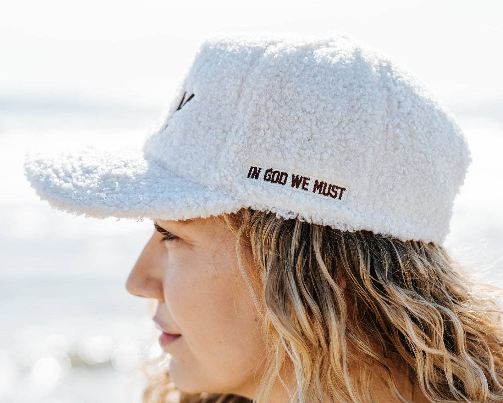 In God We Must - Wholesale Trucker Hat - Women's - 'Pray' Sherpa Snapback8