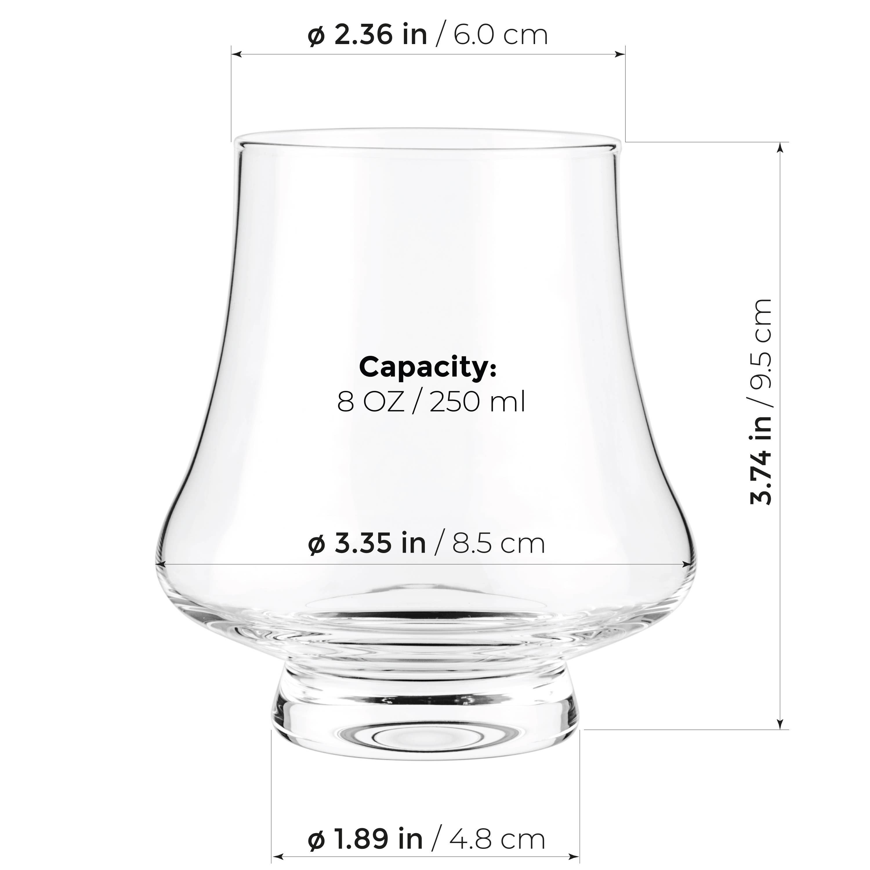 TEALYRA / LUXBE - Wholesale Cocktail/Liquor Glass - Luxbe - Bourbon & Brandy Crystal Glasses Snifter, Set of 43