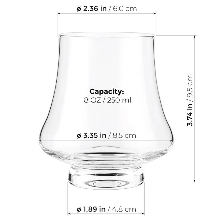 TEALYRA / LUXBE - Wholesale Cocktail/Liquor Glass - Luxbe - Bourbon & Brandy Crystal Glasses Snifter, Set of 43