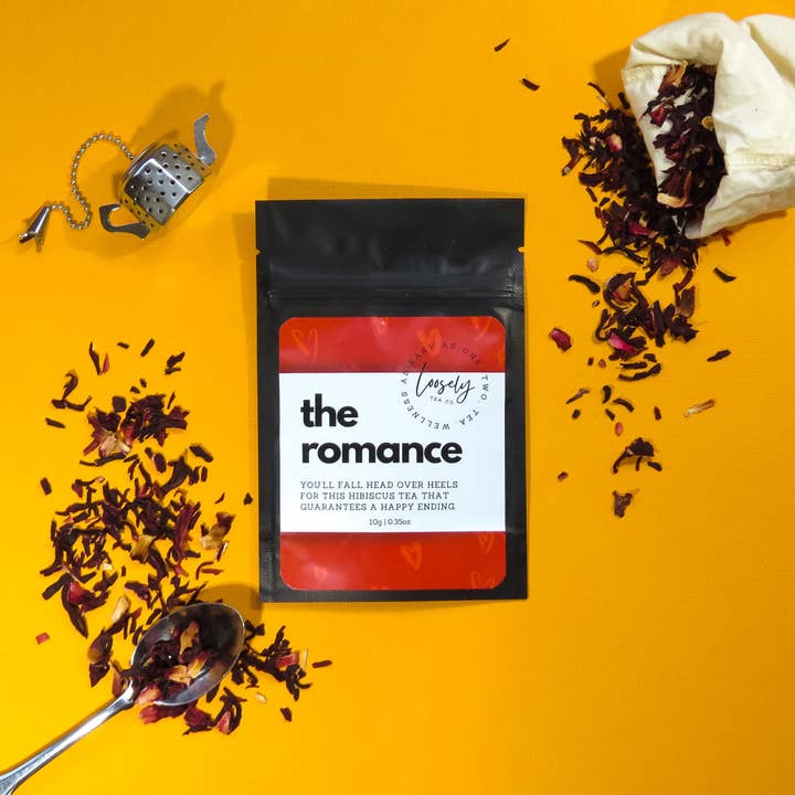 The Romance - Hibiscus Blend Loose Tea for wholesale by Loosely Tea Company