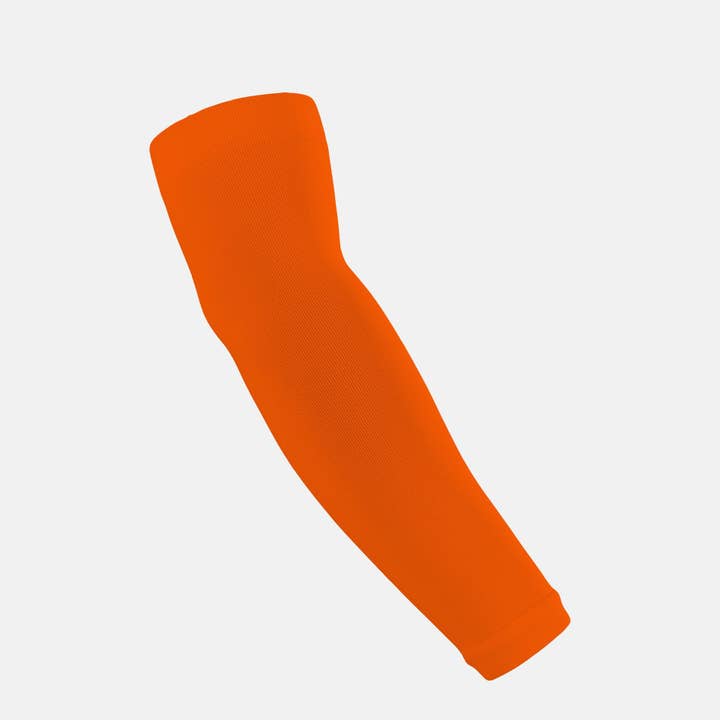 Hot Orange Basketball Compression Arm Sleeve for wholesale on Faire