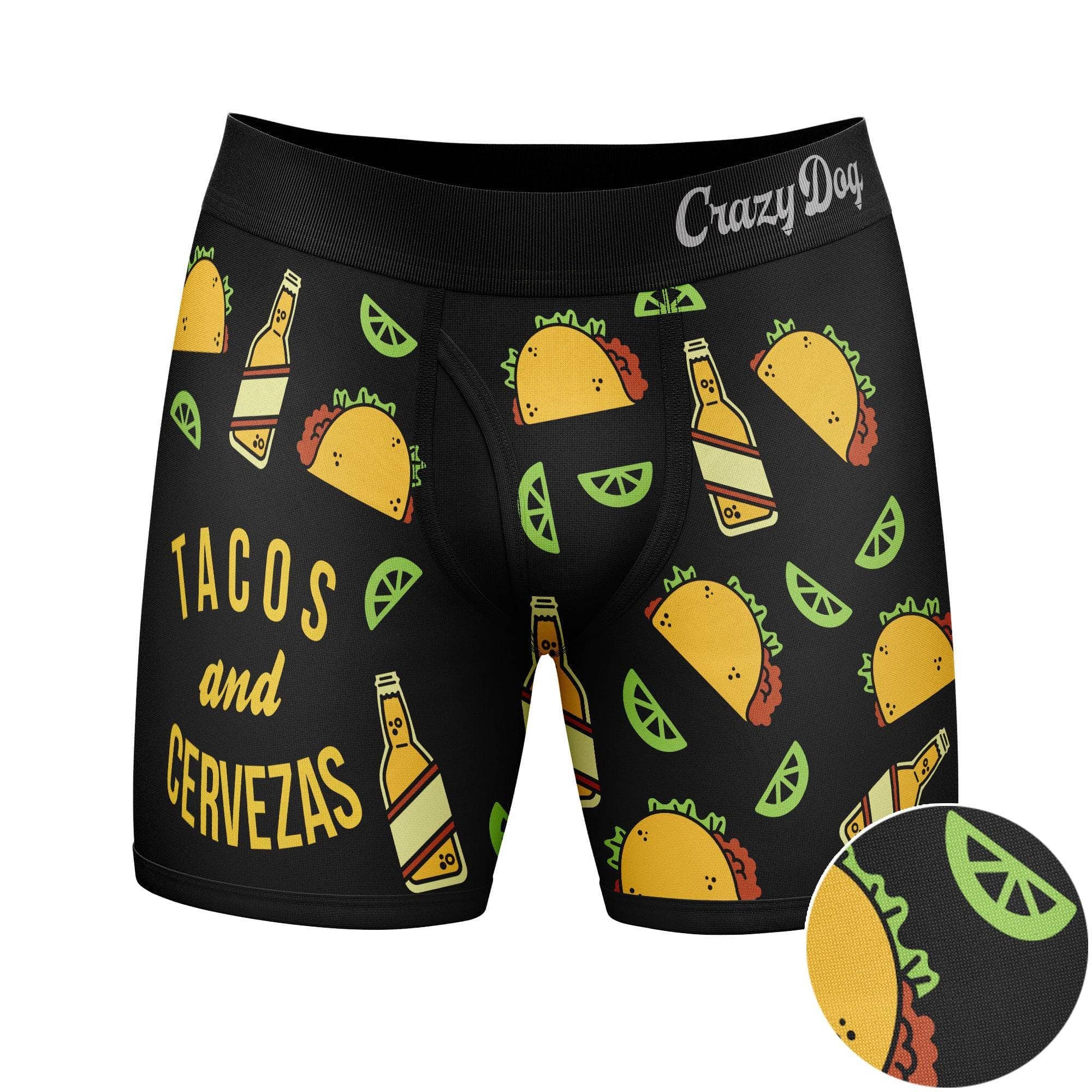 Black Tacos And Cervezas Father's Day Graphic Briefs Underwear for wholesale on Faire1