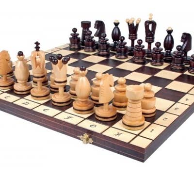 OriginalDesign – Jogo de tabuleiro por atacado – Conjunto de xadrez de madeira Modelo Royal 50x50 Conjuntos de xadrez 107