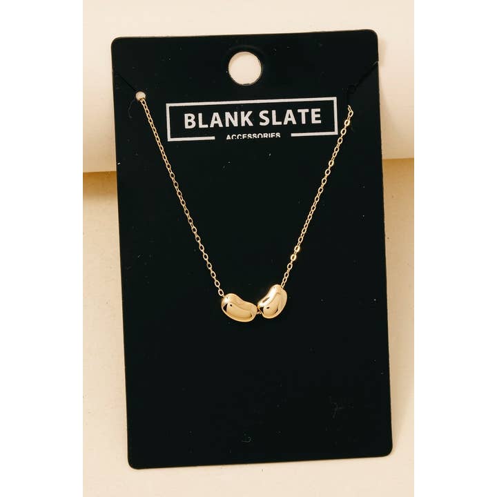 Dubbel metallisk bönhänge kedjehalsband för wholesale av Anarchy Street