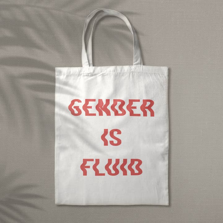 Tote bag Gender is Fluid per la vendita all'ingrosso da parte di a riley creations