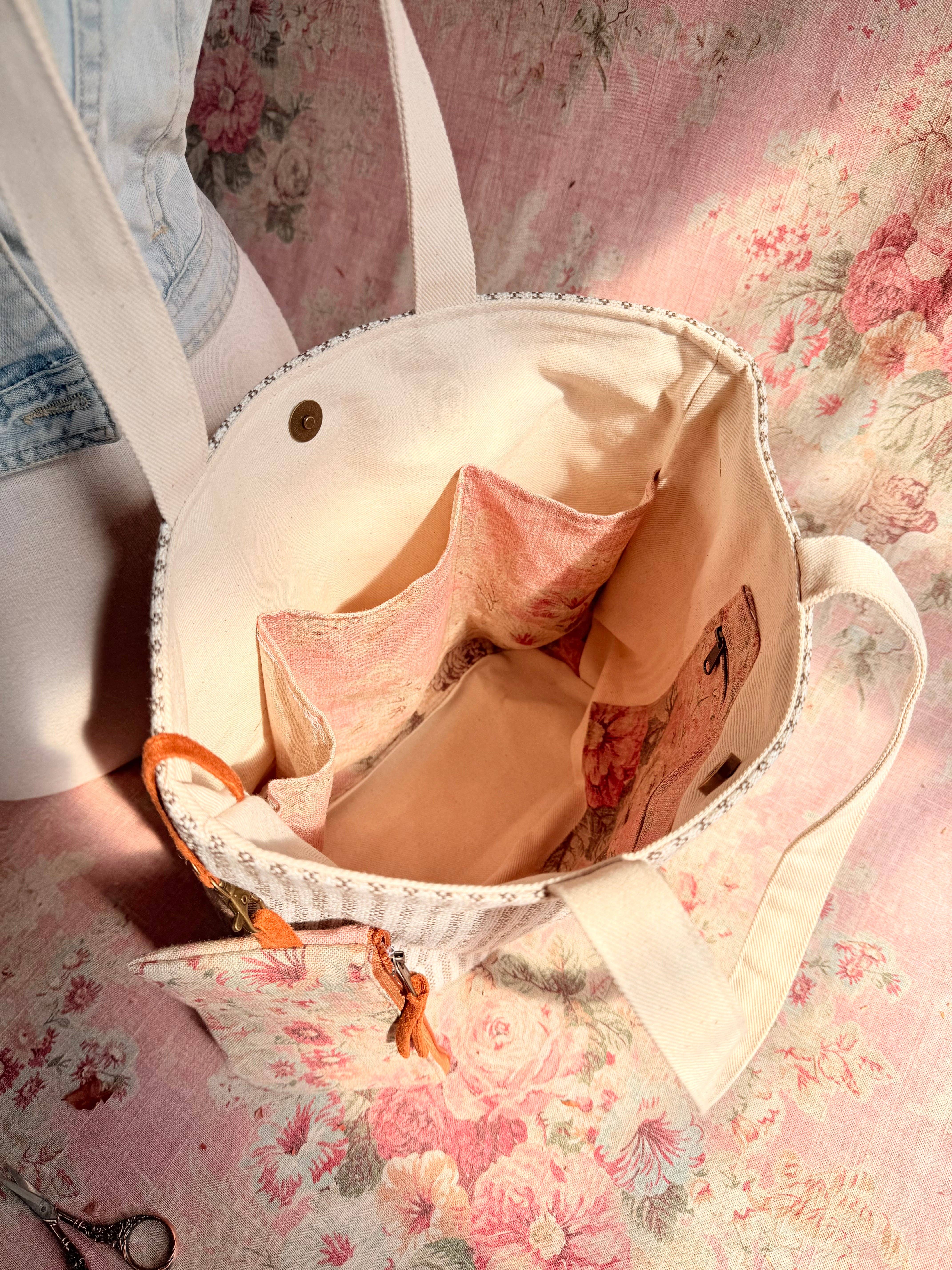 Atenti – wholesale Tote bag – Women's – The Rosewood Project Tote-Lg, Needle Arts/Craft Carryall, USA Handmade7