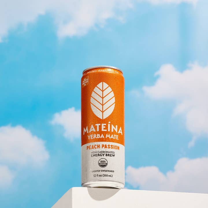 Mateina - Wholesale Sports/Energy Drink - Energy Brew - Peach Passion | Case of 12 (50% off!)1