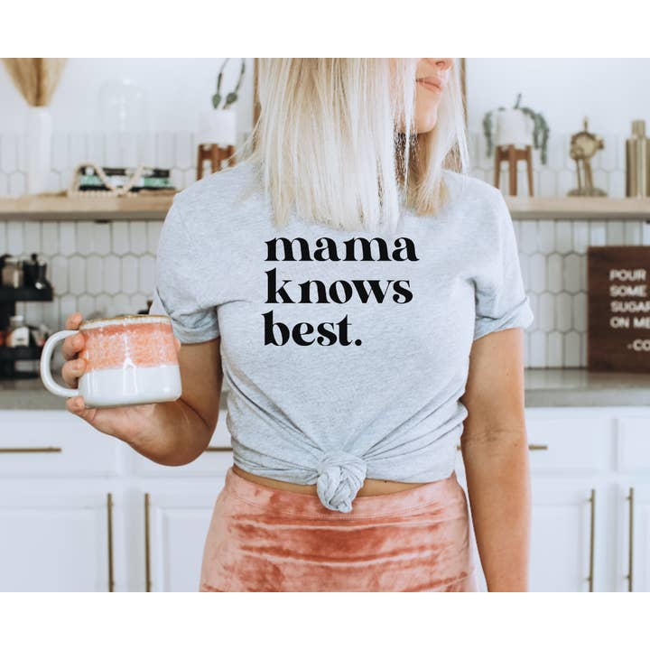 Tink & Key INC - Wholesale T-shirt met print - Dames - Mama weet het het beste5