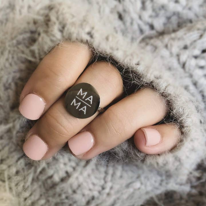 MAMA Ring - Gold and Silver Rings for wholesale by to: little arrows