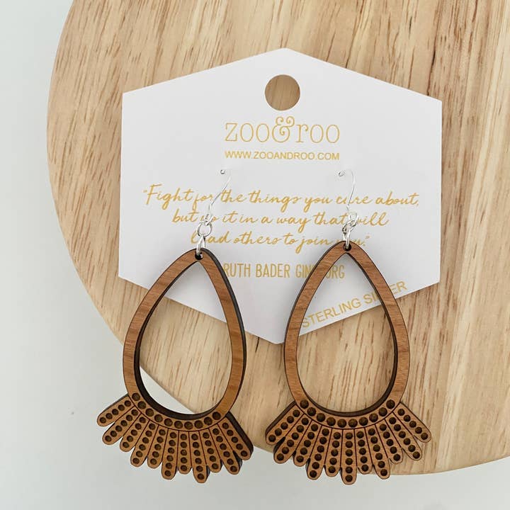 zoo&roo - Wholesale Dangle Earrings - Dissent earrings | RBG | Empowering earrings | Resist2