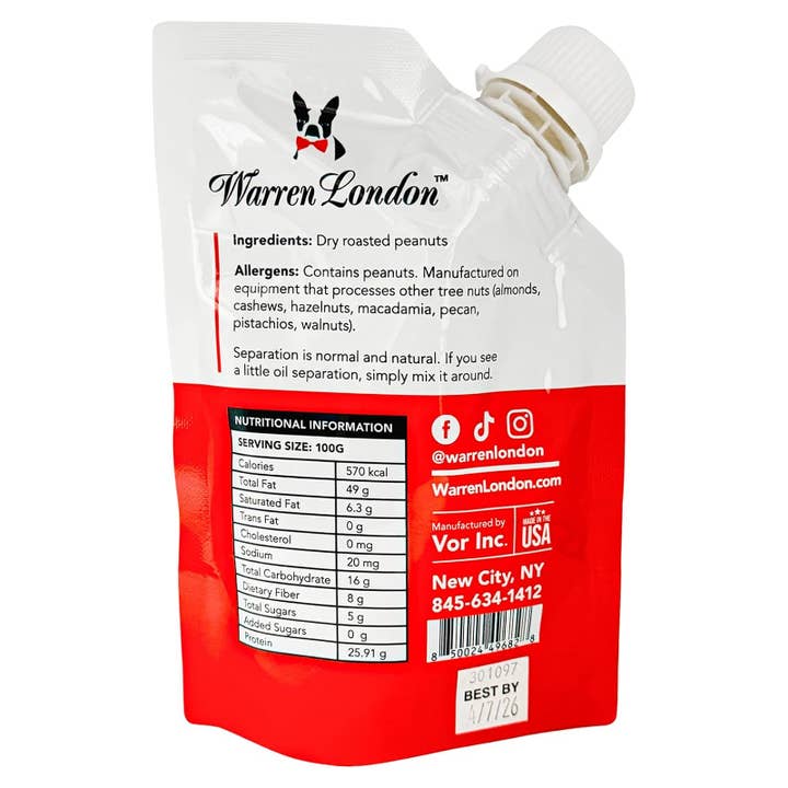 Warren London Dog Products - Wholesale Pet treats – Dog - Dog Peanut Butter – All Natural6