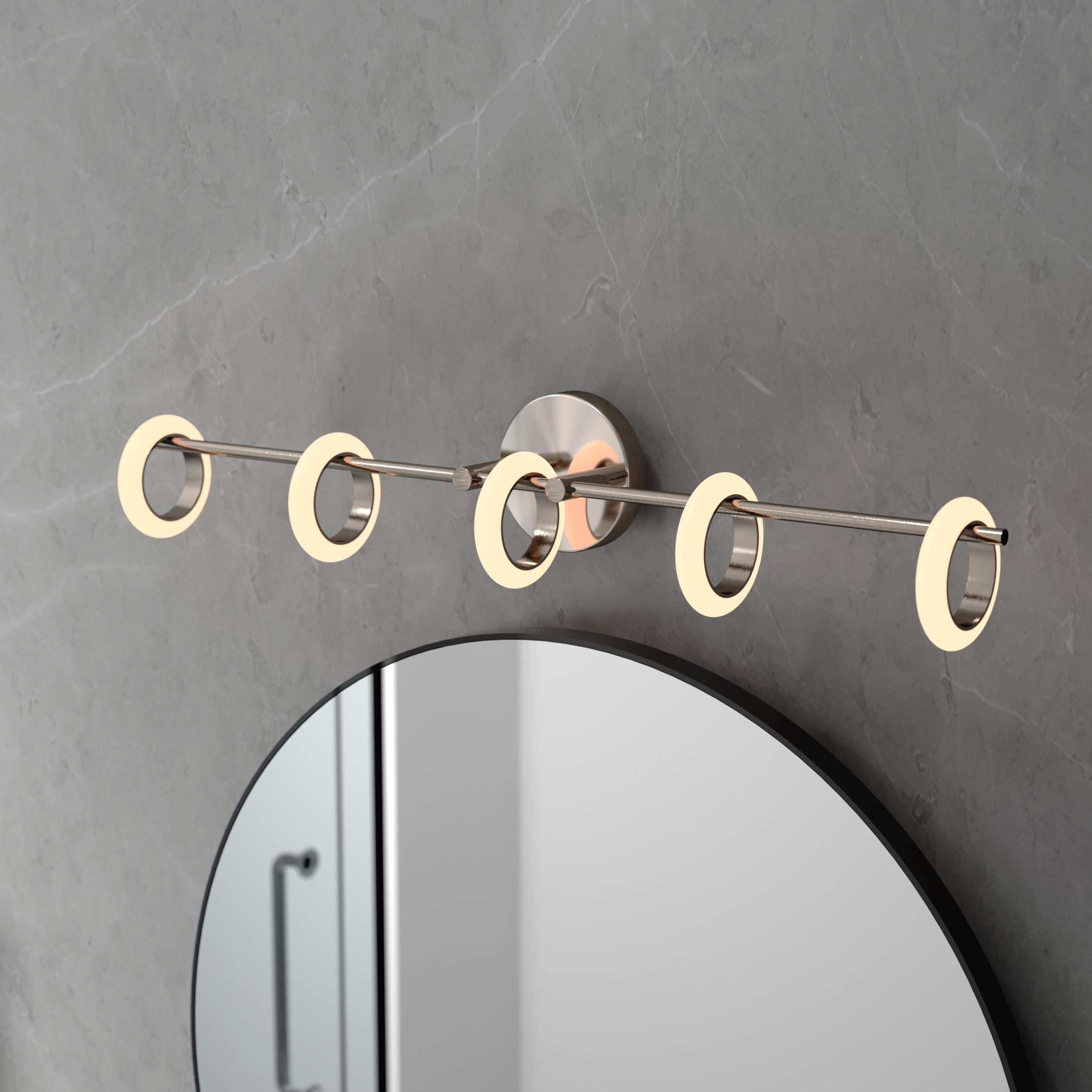 Oroma Home - Vendita all'ingrosso Applique - Lampada da bagno Loop a 5 luci dimmerabile8