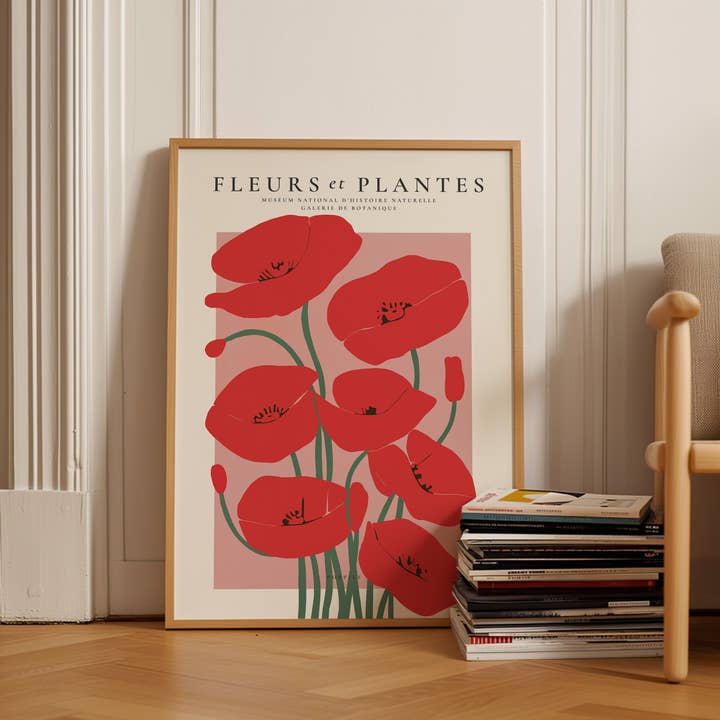 Poppies, Art Print for wholesale by Seven Icons Store