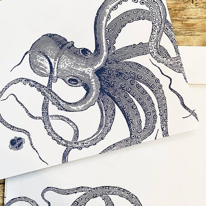 6 enveloppes en forme de poulpe DIN A5 pour la vente par Ankerherz Verlag
