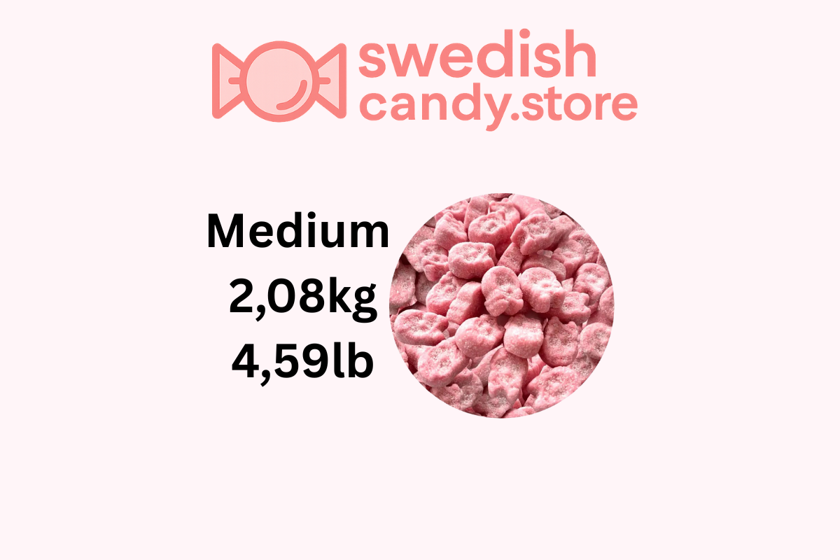 Swedish Candy.Store - Swedish Candy - Vente Bonbons gélifiés - BUBS Cool Hallonskalle mousse en vrac Vegan 1,04 kg Bonbons suédois1