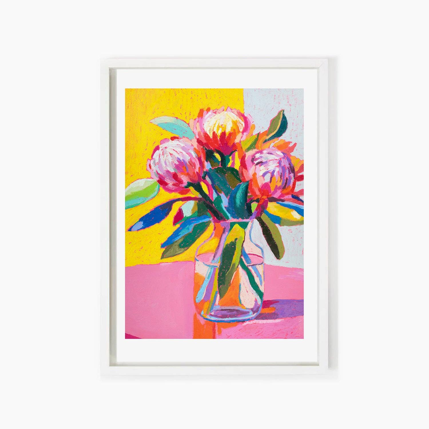 Julia Ockert - Wholesale Art Print - Playful Protea Flowers Art Print5