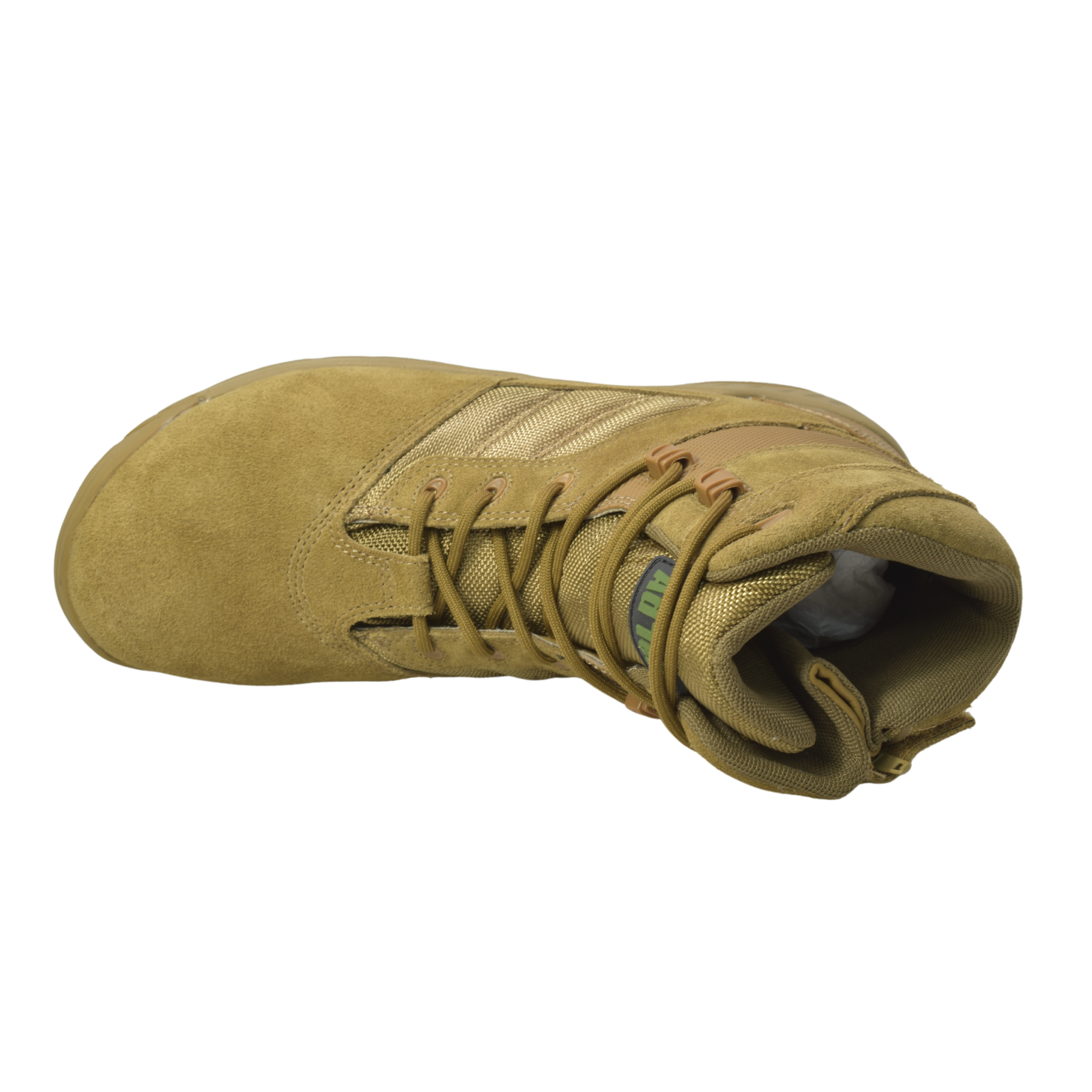 AdTec - Wholesale Combat/Military Boots - Men's - KT1003- Sandbox - Men's 6"  Coyote Suede Leather Tactical Boot [Side Zipper]6