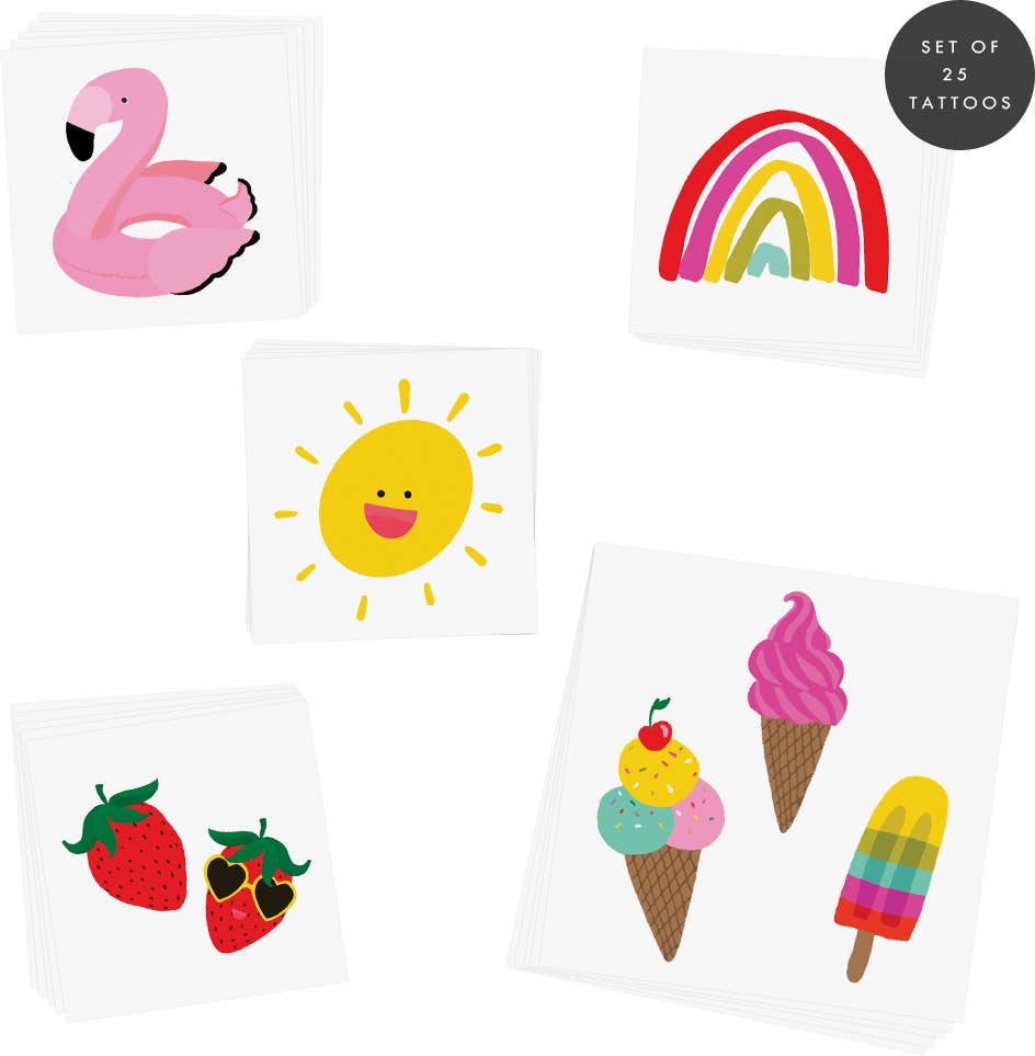 Flash Tattoos – Engroshandel Midlertidig tatovering - Børn – Sommer Fun Variety Sæt - Midlertidig5