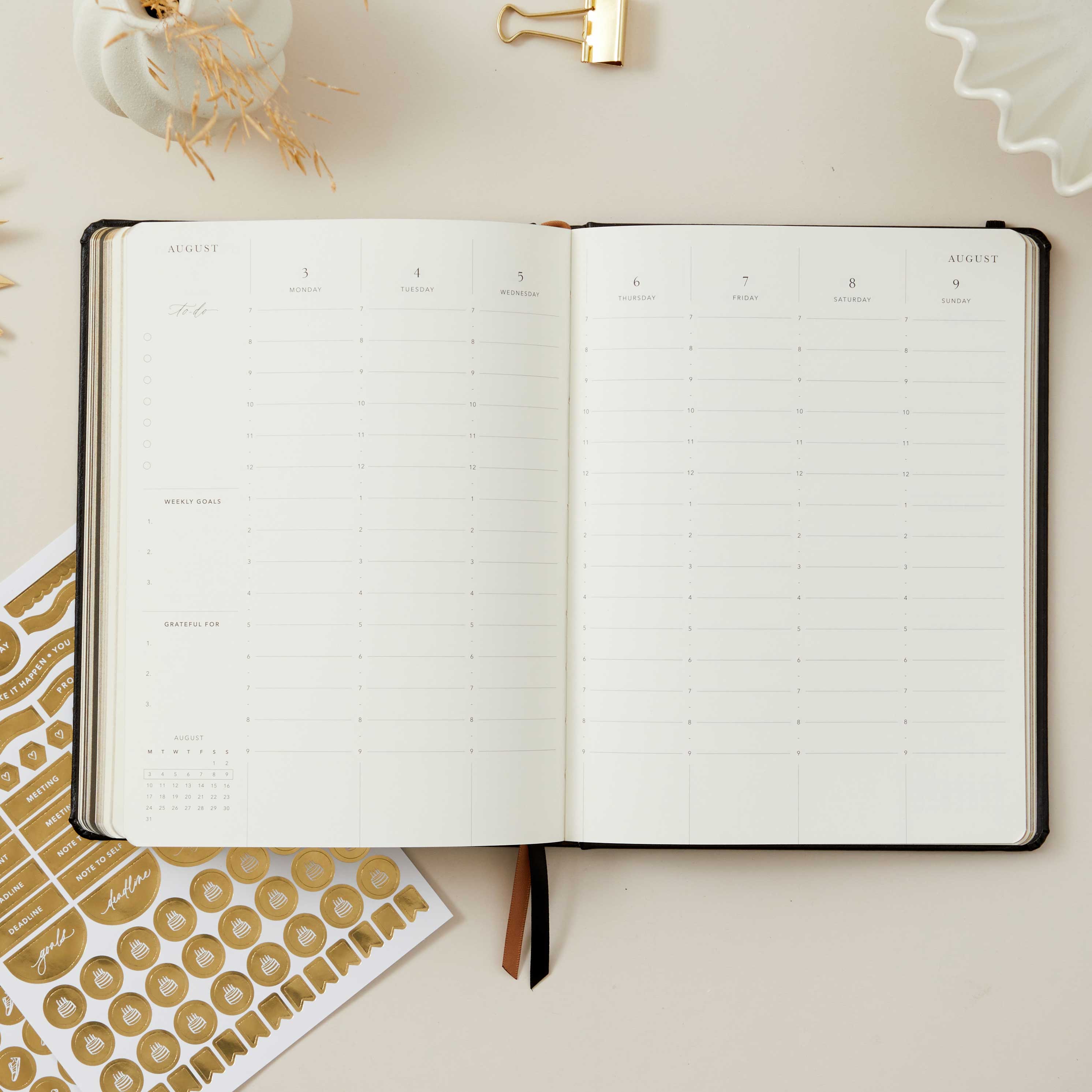 Blush And Gold - Wholesale Planner - 2026 Weekly Planner - Black3