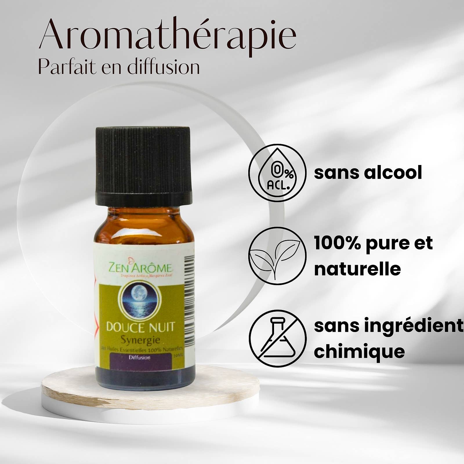 Zen'Arôme - Vente Huile essentielle - Synergie d'Huile Essentielle Douce Nuit à Diffuseur - 10 ml2