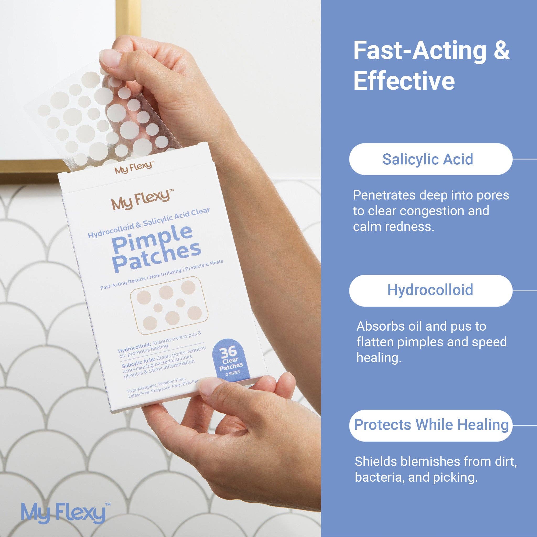 My Flexy - Wholesale Acne/Hydrocolloid Patch - Pimple Patches10