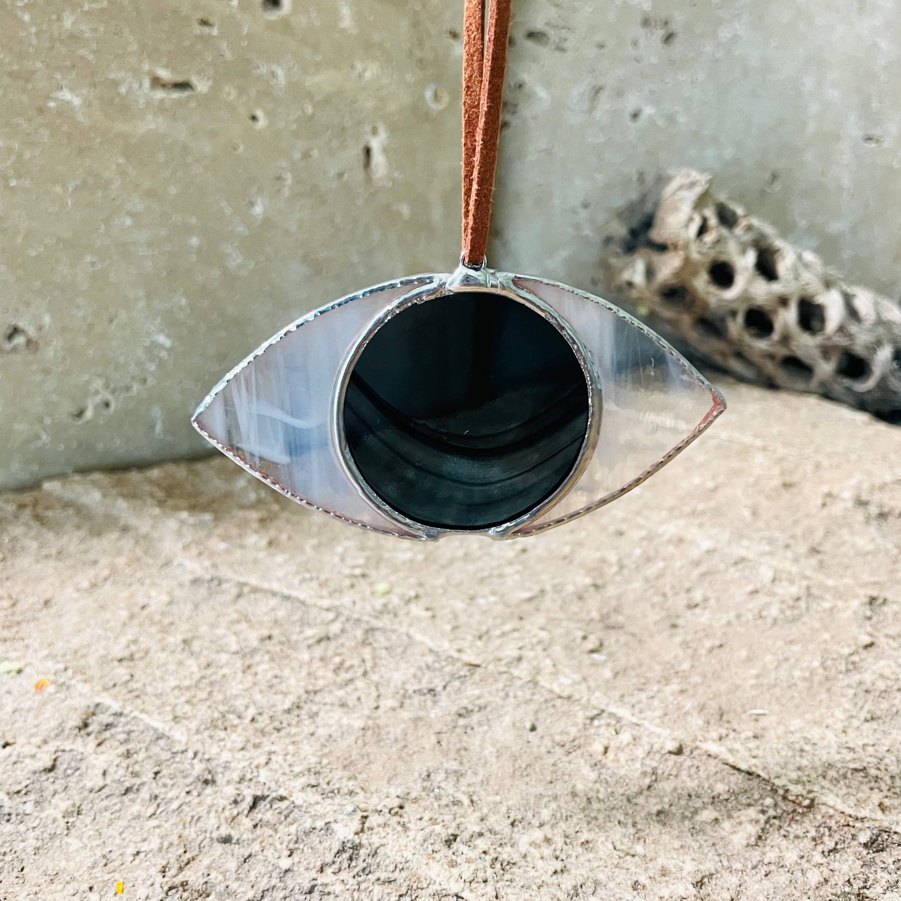 Colin Adrian Glass – Engroshandel Pynt – Glasmaleri Ondt Øje Ornament (Mørk Røget)1