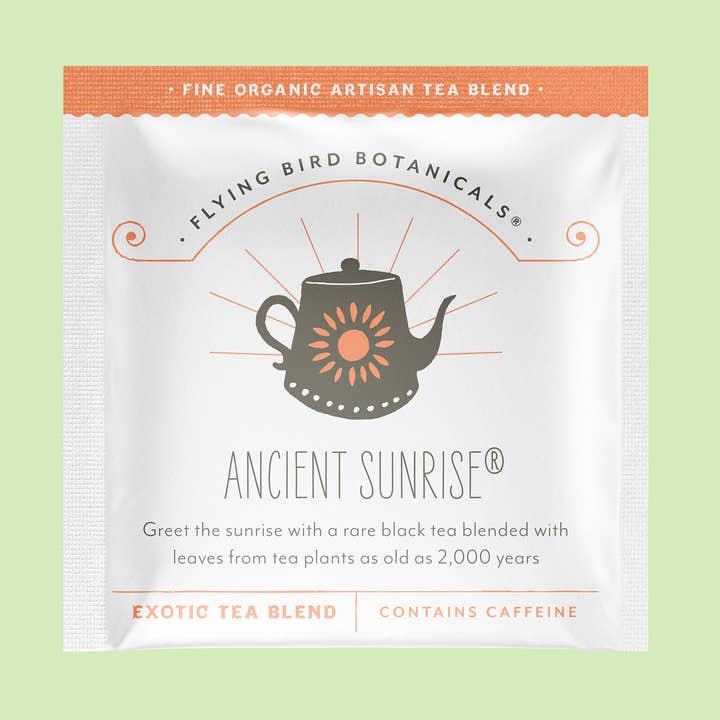 Ancient Sunrise – 45ct Individual Envelope Box for wholesale by Flying Bird Botanicals