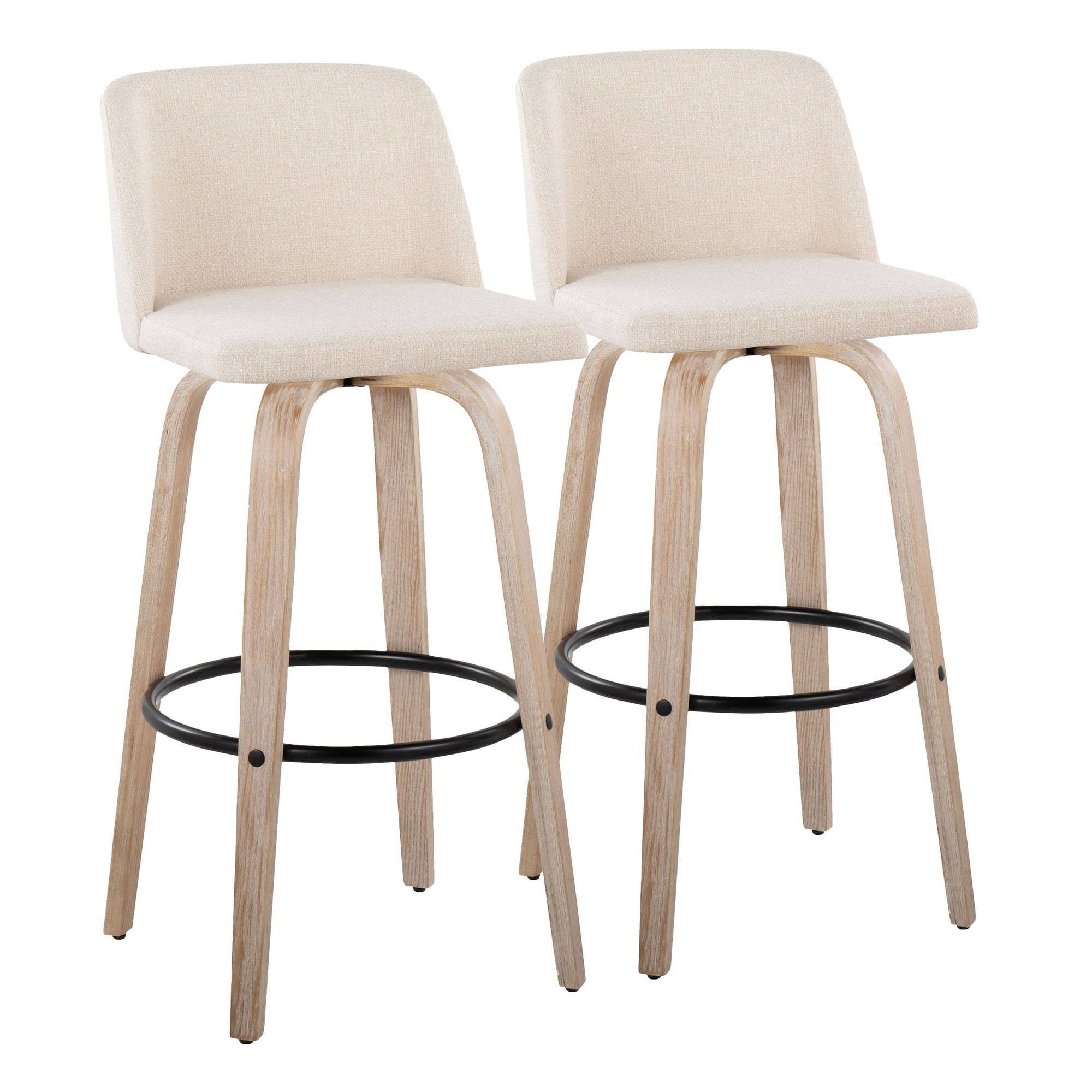 LumiSource and Grandview Gallery - Wholesale Stool - Toriano 26" Fixed Height Counter Stool Q - Set of 268