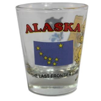 7 Star - Vendita all'ingrosso Bicchierino da liquore - Bicchiere ALASKA State da 2 once